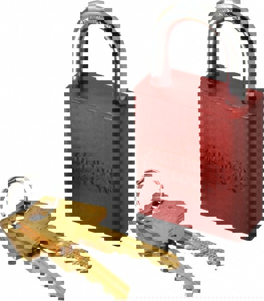 Lockout Padlock: Keyed Alike, Aluminum,